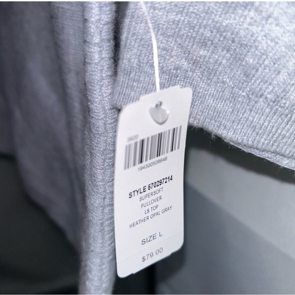 Soma Gray Crew & Scoop Neck Sweater Soft Knit - Picture 3 of 5